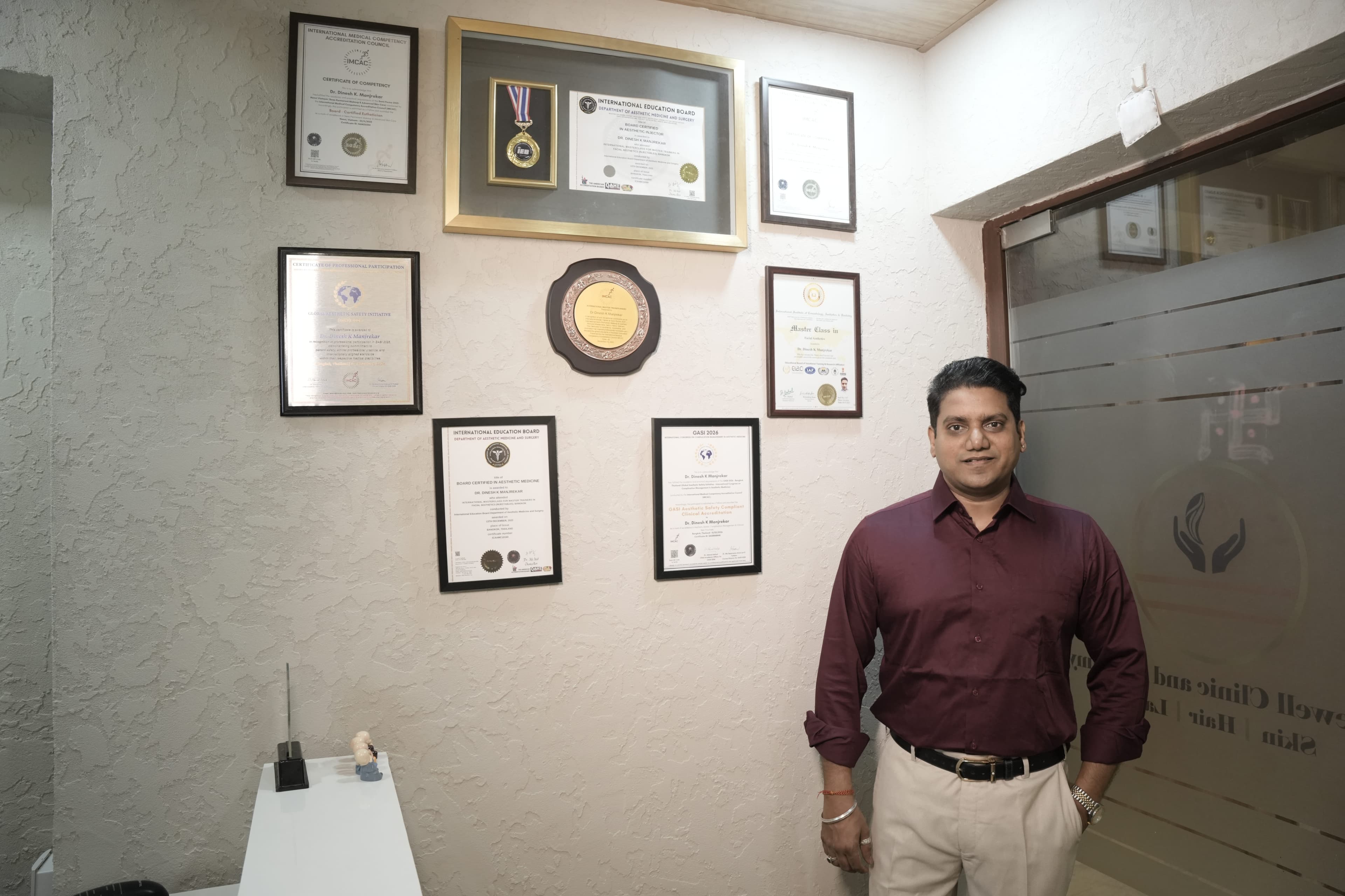Dr Dinesh K. Manjrekar at Carewell Clinic — slide 1